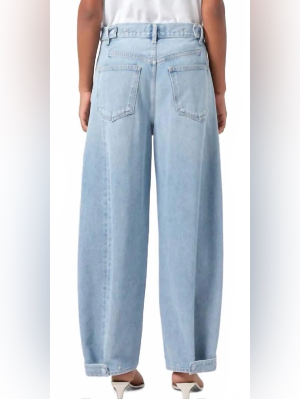 AGOLDE Darsha Pleated Wide-Leg Jeans | Size 28 - Picture 2 of 5